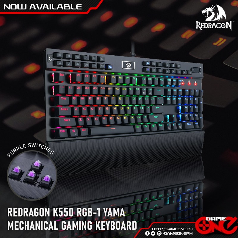 Game One PH - BUILT LIKE A TANK Redragon Yama K550 RGB... | Facebook