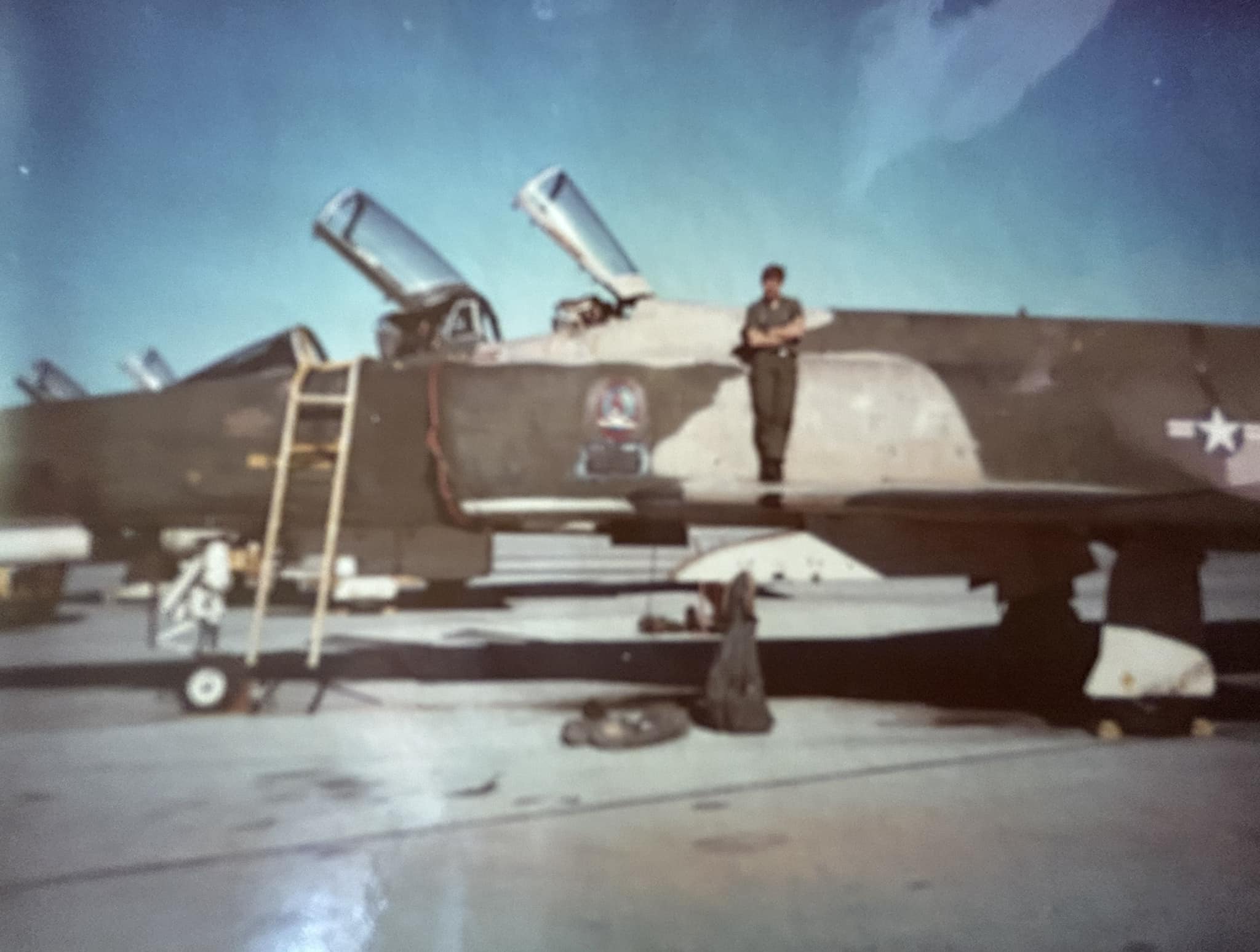 極上 明時代 花入 F-4 F-4E Phantom at George AFB in 1981