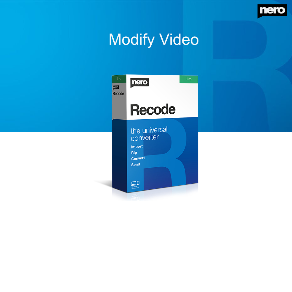 Nero Recode - Modify Video... - Software EDU Thailand