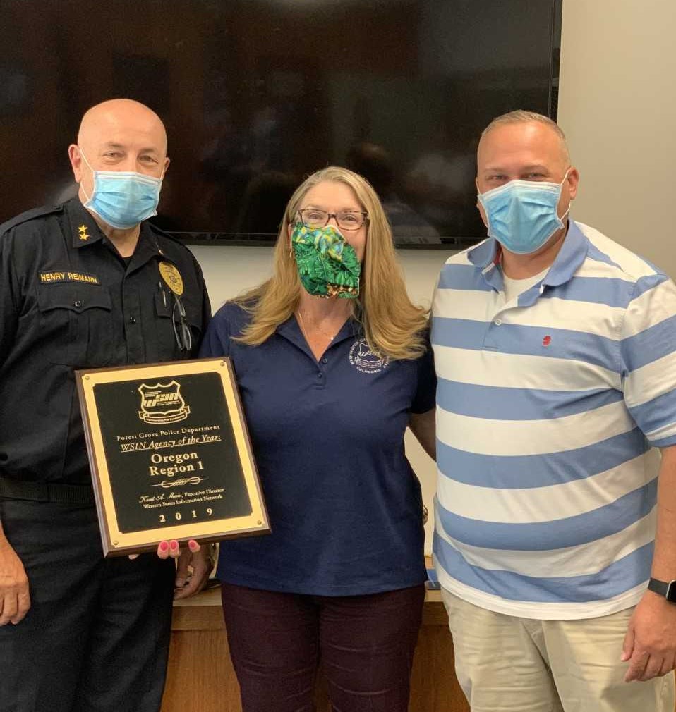 Forest Grove Police - We are honored to have been awarded Agency of the ...