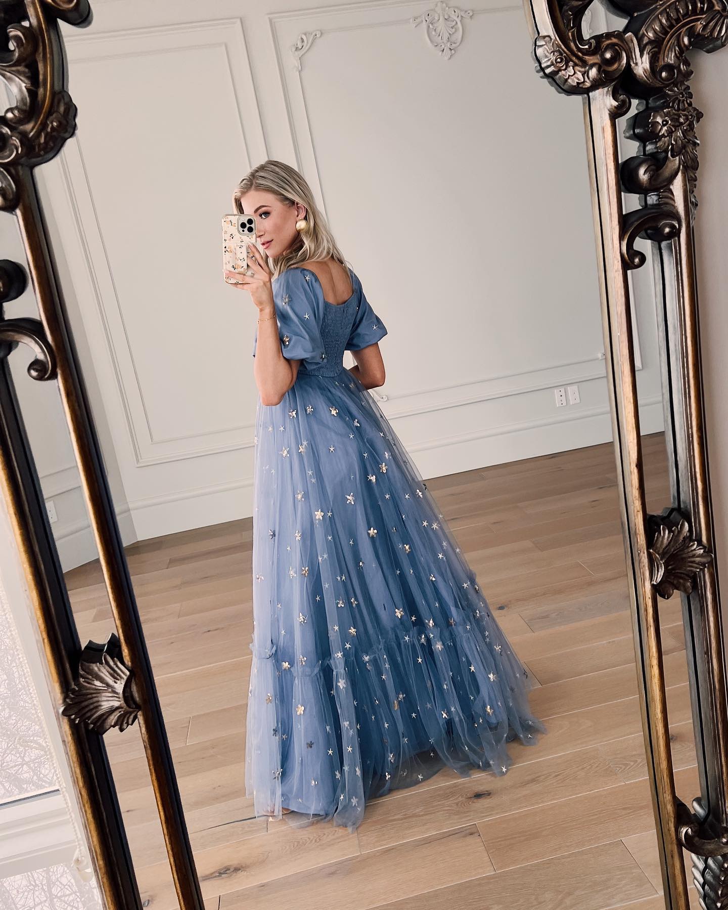 blue jean formal dress Baltic Born Womens Janelle Midi | Denim VIP PRE SALE EW36097 Size:US26 Short Deep Blue Velvet