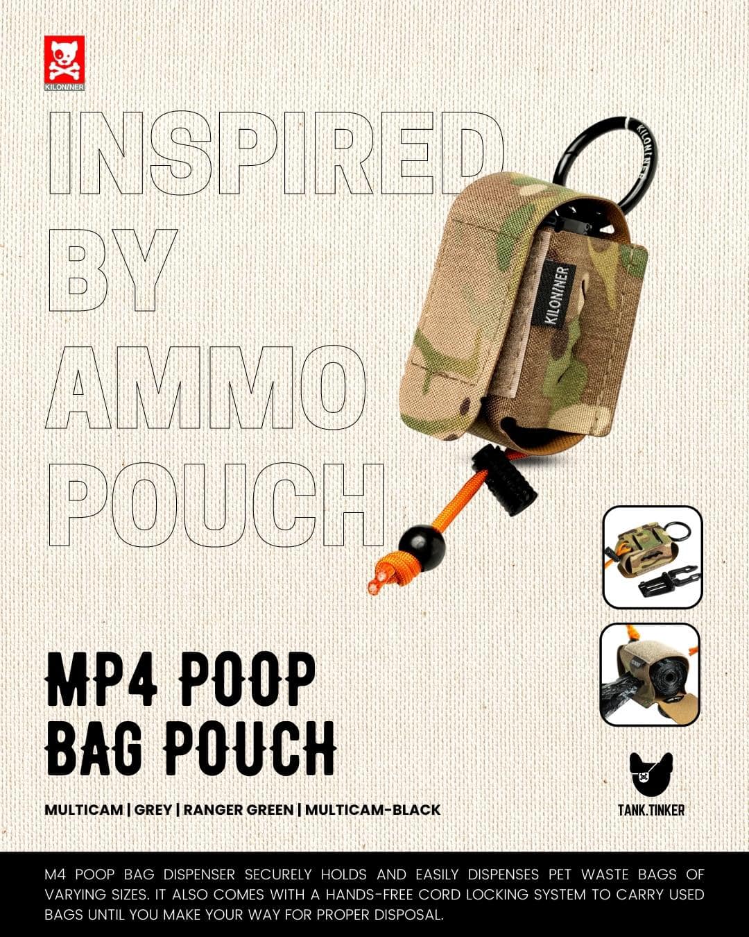 Tank Tinker - MP4 Poop Pouch ใช้งานได้ทั้งแบบ + ติด molle... | Facebook