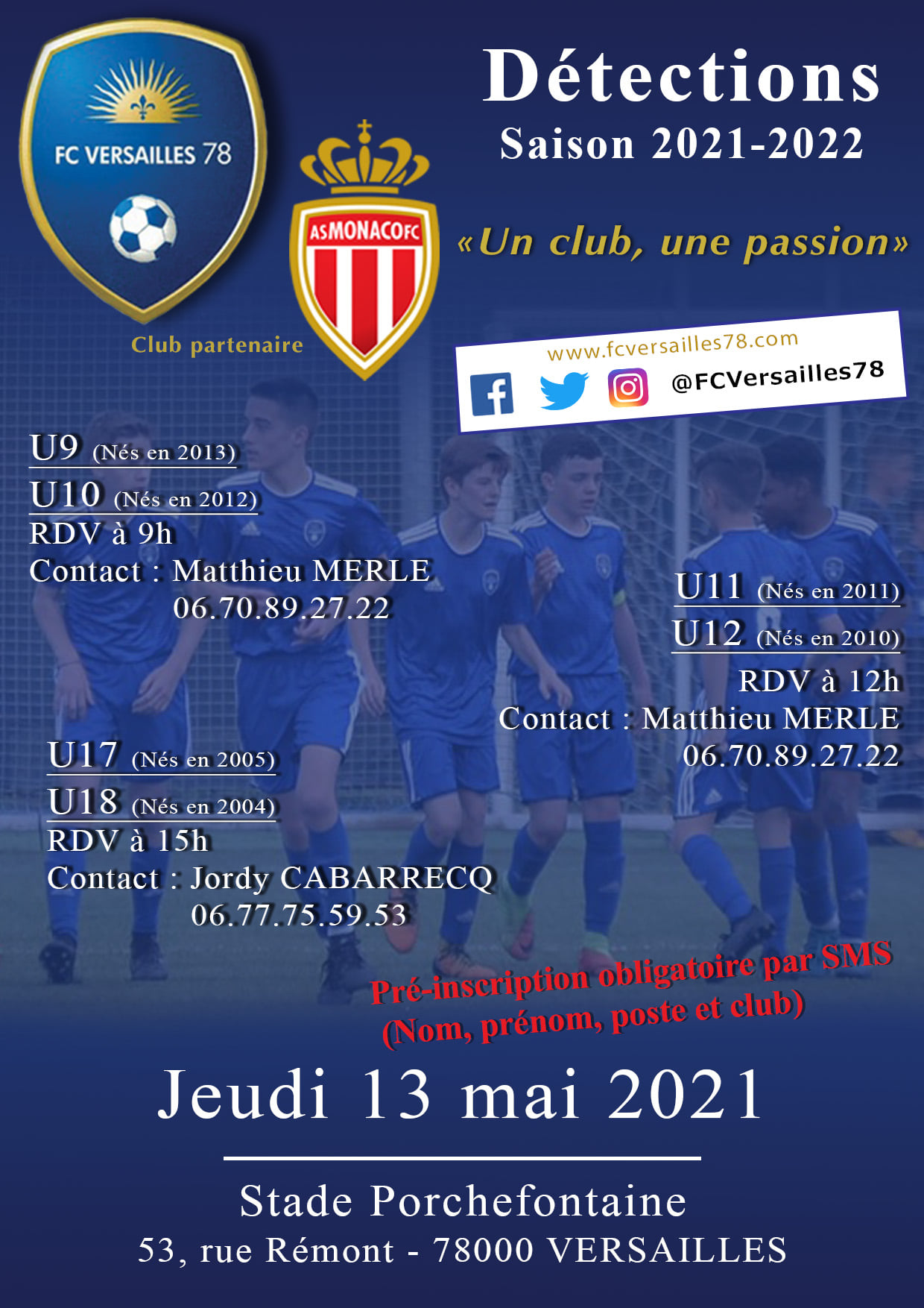 Stade De Porchefontaine 53 Rue Rémont 78000 Versailles
