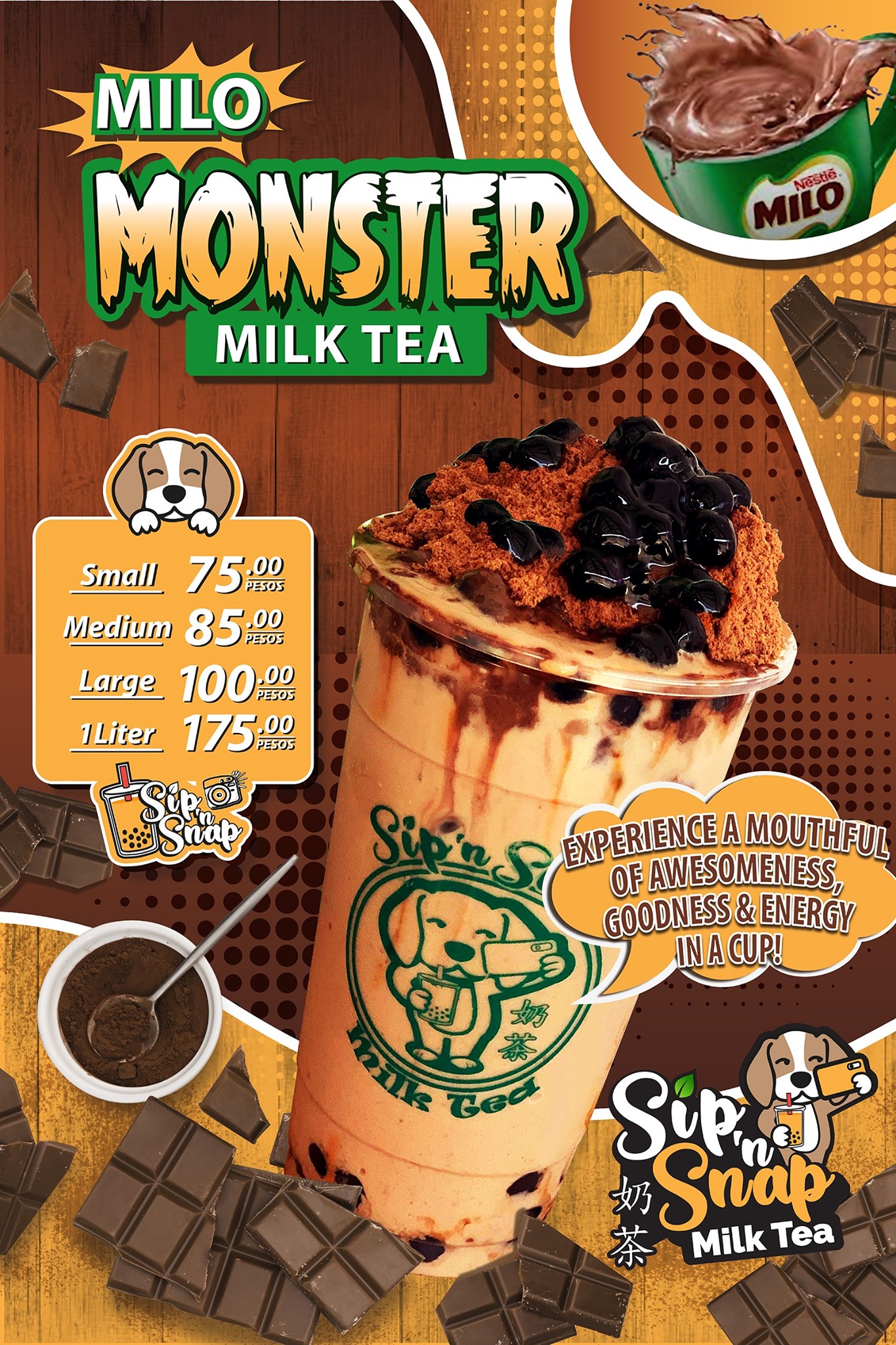 Sip's ALL TIME BEST SELLER MILO... - Sip ‘n Snap Milk Tea