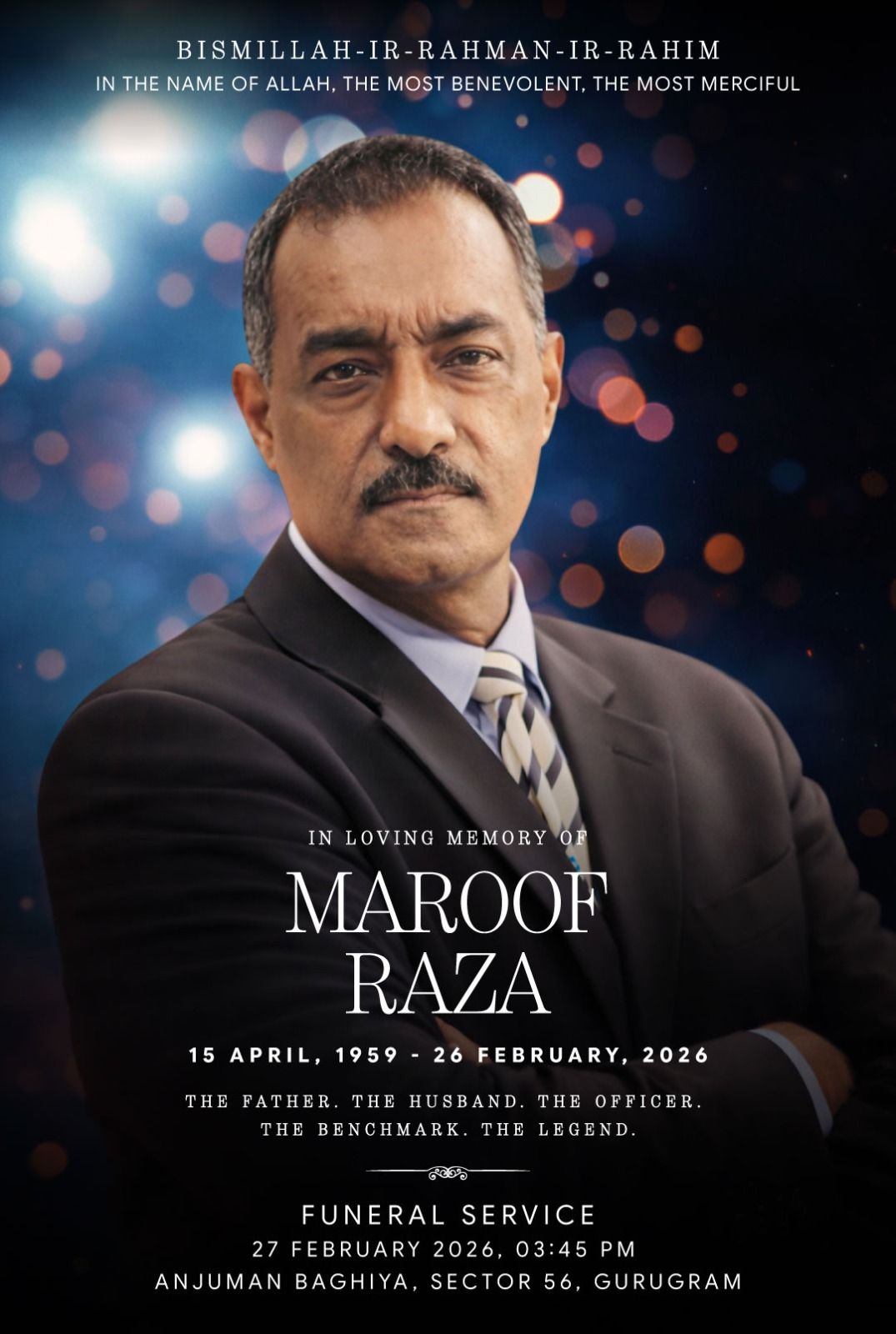 Mandeep Singh - Major Maroof Raza has passed away after a courageous ...