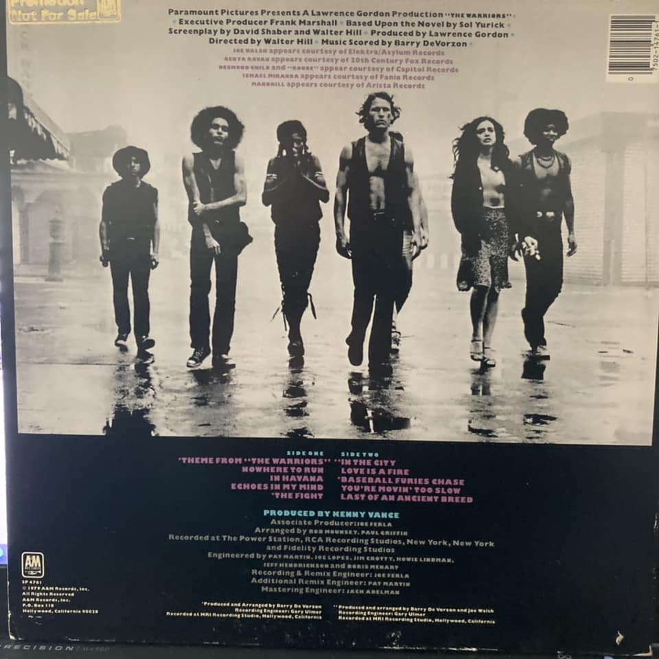 The Warriors: The Original Motion Picture Soundtrack is the