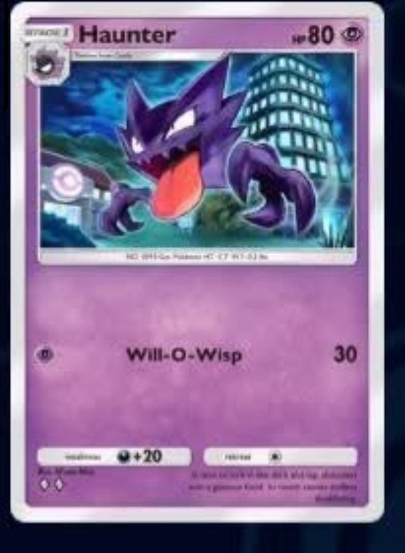 rare haunter card Gengar 094/165 - Gastly - Pokemon 151 - Evolution Set Resistance Fighting Haunter Cards | Dex -