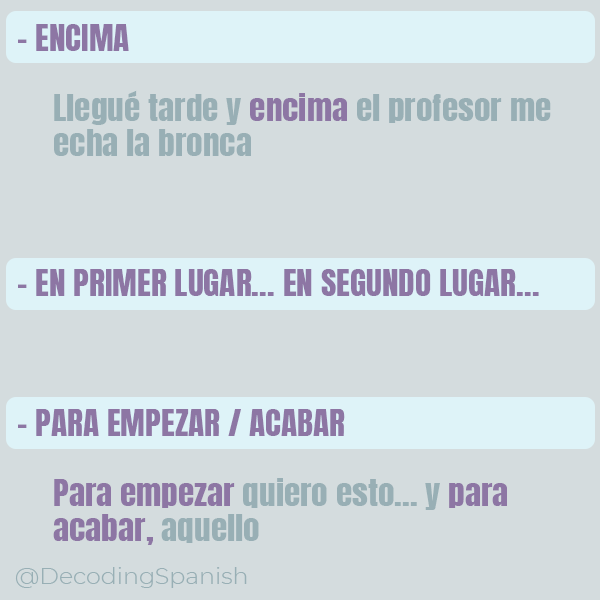 Decoding Spanish