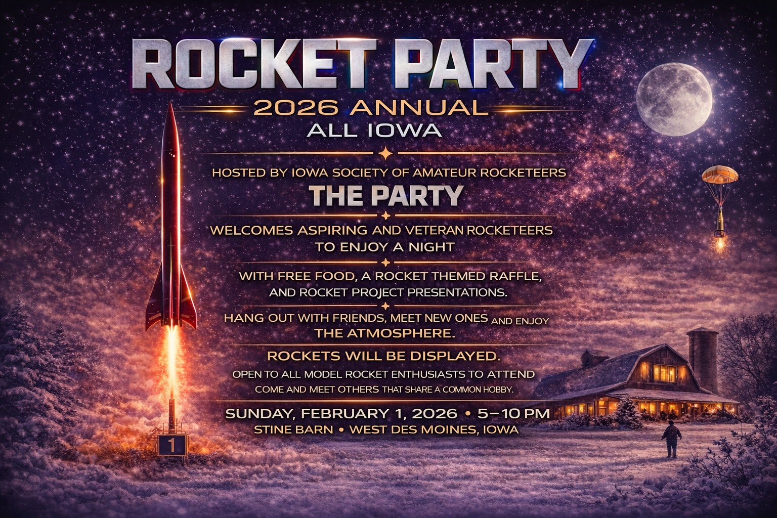 All Iowa Rocket Party 2026