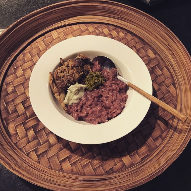 Pampa's Organic - Risotto con remolachas asadas pesto,...