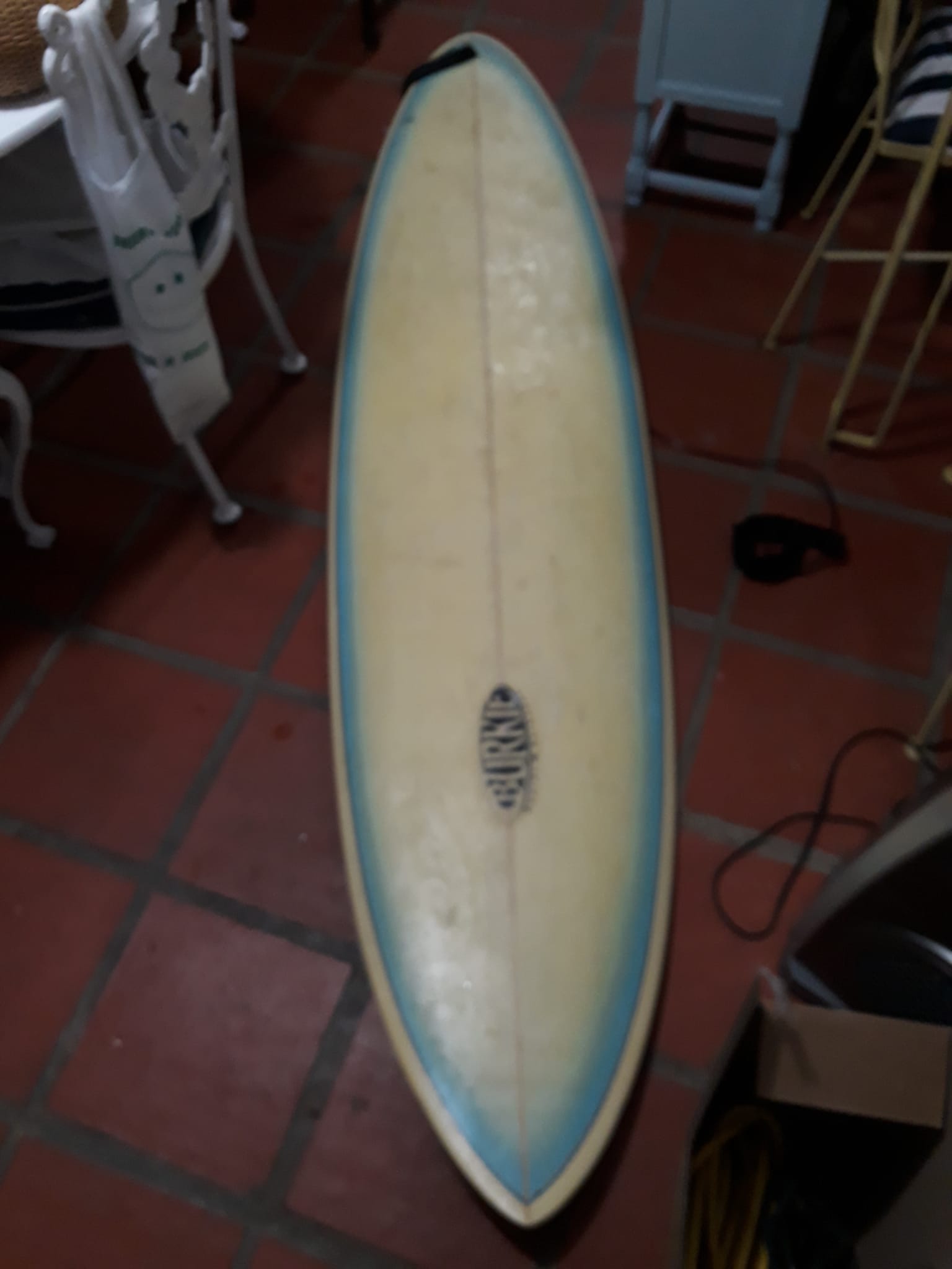 Pat Rawson shaped surfboard from the mid nineties