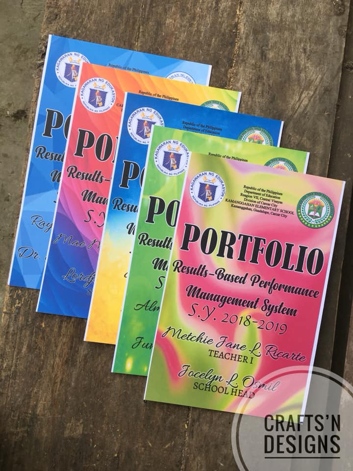 New Designs of RPMS porfolios! PM us... - Crafts 'n Designs | Facebook