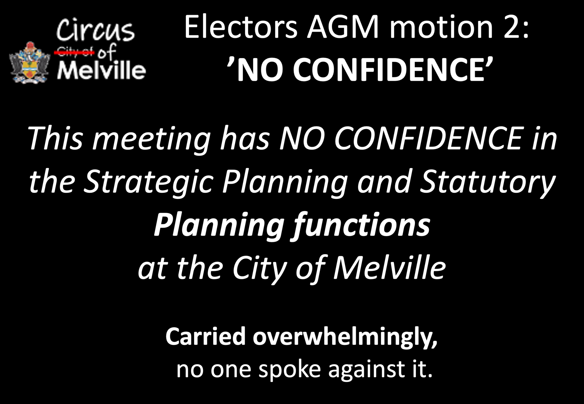 City of Melville Residents and Ratepayers Association Inc. updated ...