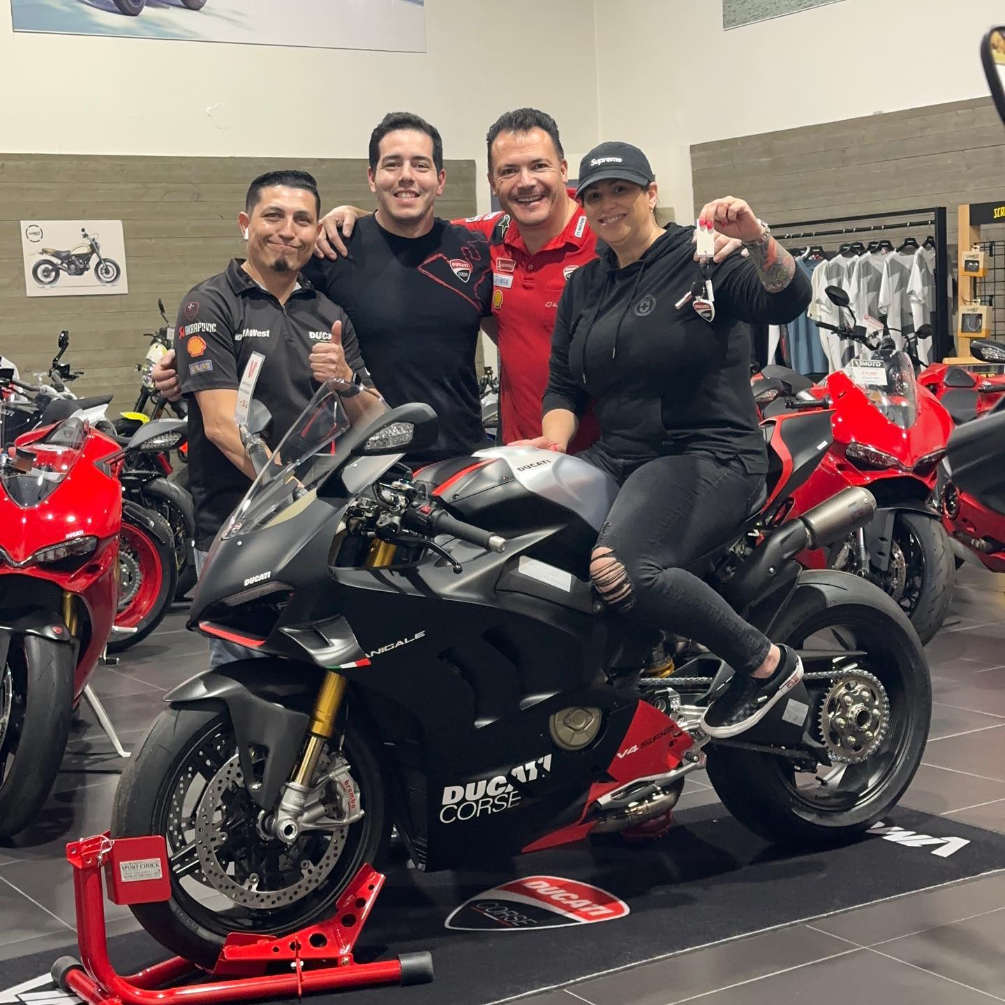 Ducati SP2 bike with new goodies at V1 Moto