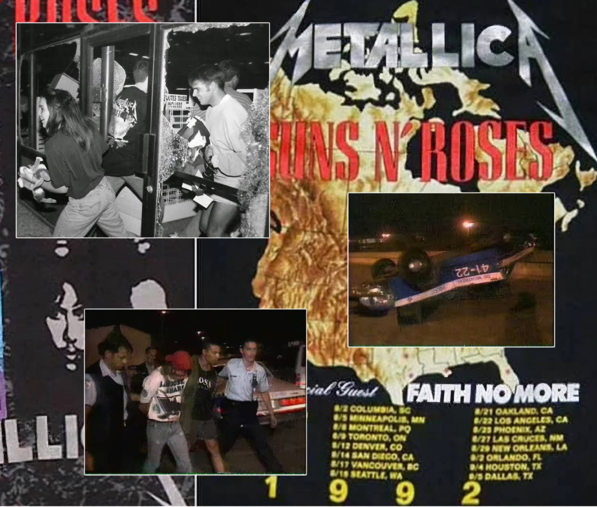 On this day in 1992, a Montreal concert with Metallica and Guns N