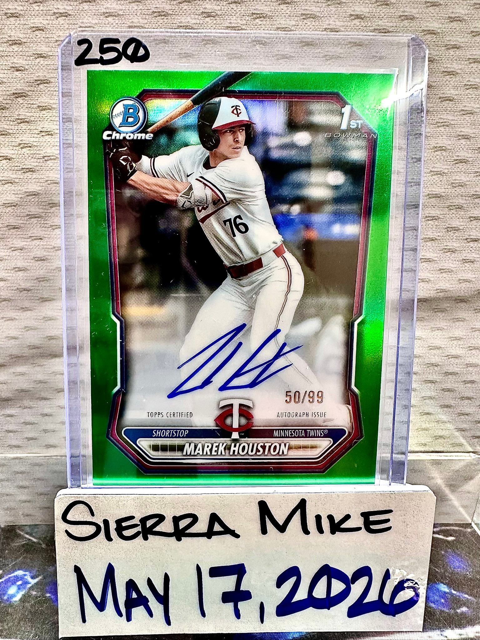 2026 Bowman Chrome Baseball Marek Houston auto for sale