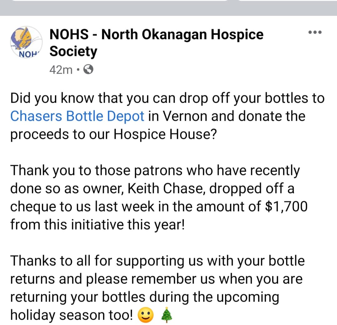 Chasers Bottle Depot | Vernon BC
