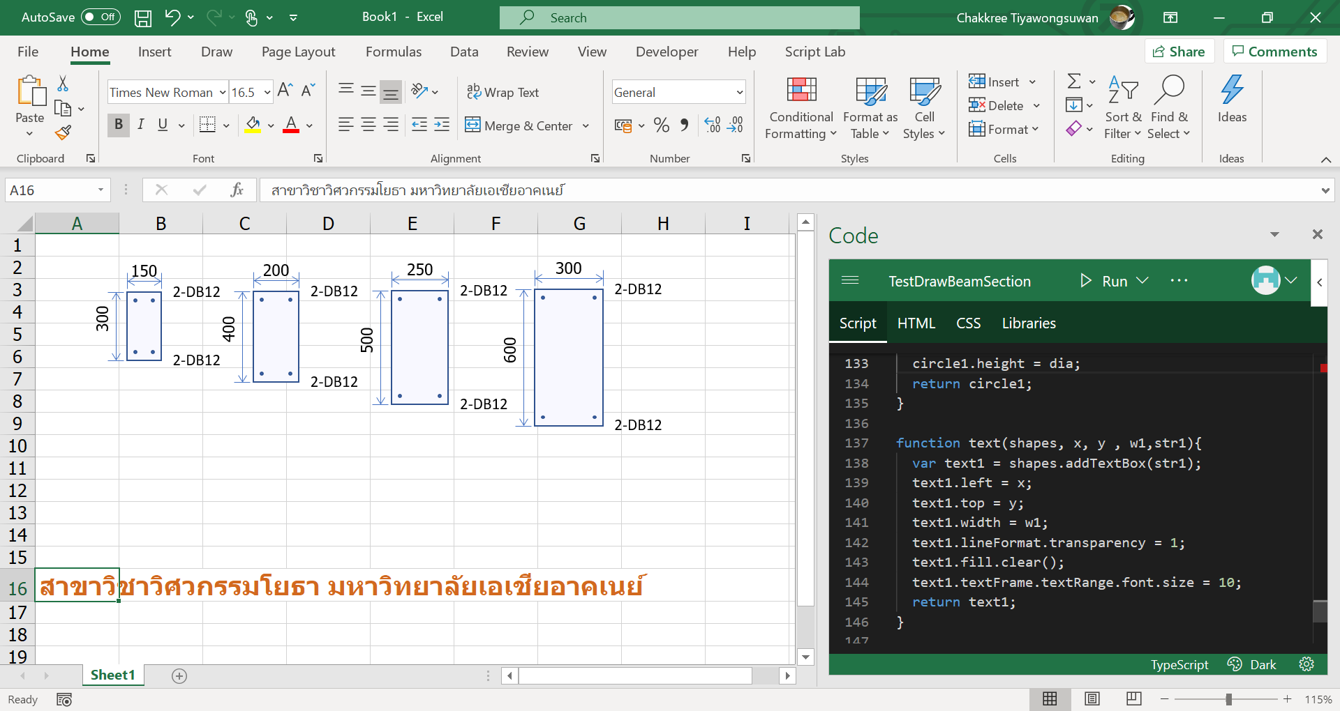 ใส่... - การประยุกต์ใช้คอมพิวเตอร์ในงานวิศวกรรมโครงสร้าง - SAU | Facebook