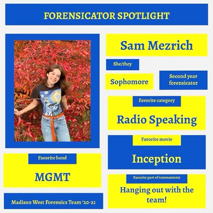 meet our team! forensicator... - Madison West Forensics Team