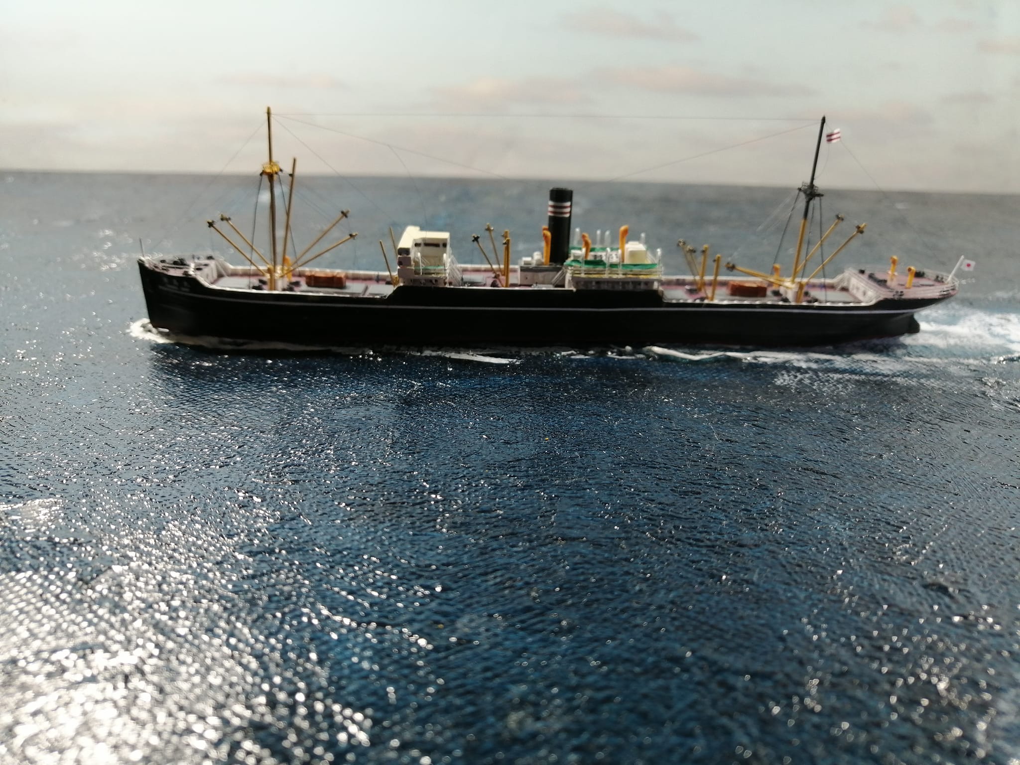 Nyk freighter Tsushima Maru model with upgraded details