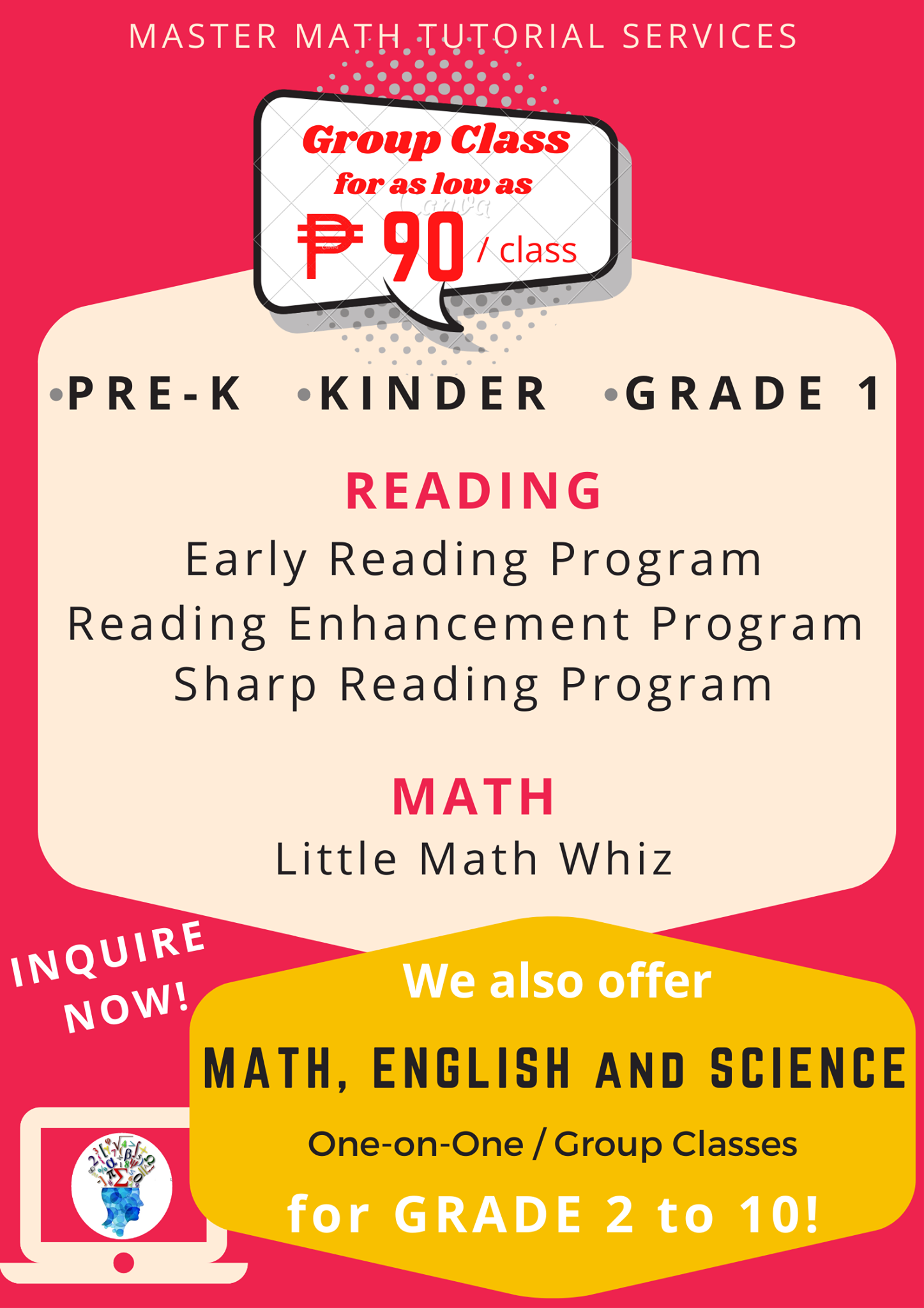 Master Math Tutorial Services | Pasig