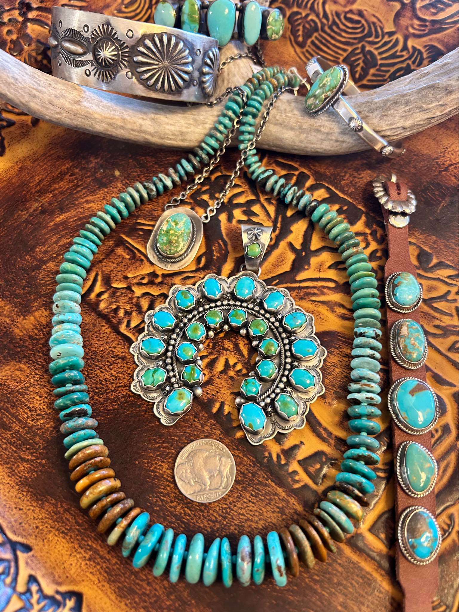 Turquoise Jewelry for Sale, Including Sonoran Gold and Kingman Pieces