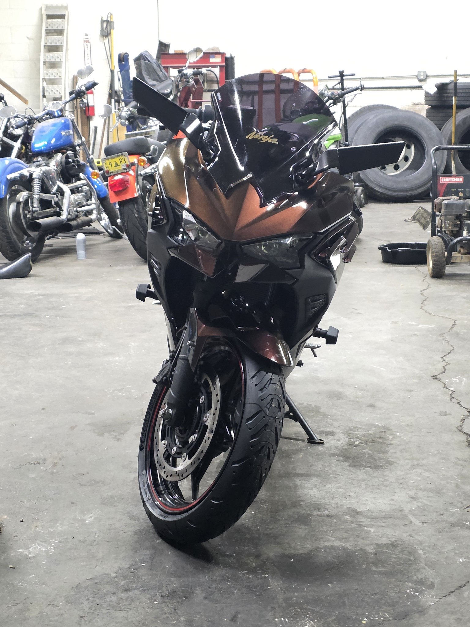 Help with loose steering head bearings on 2025 ninja 500?