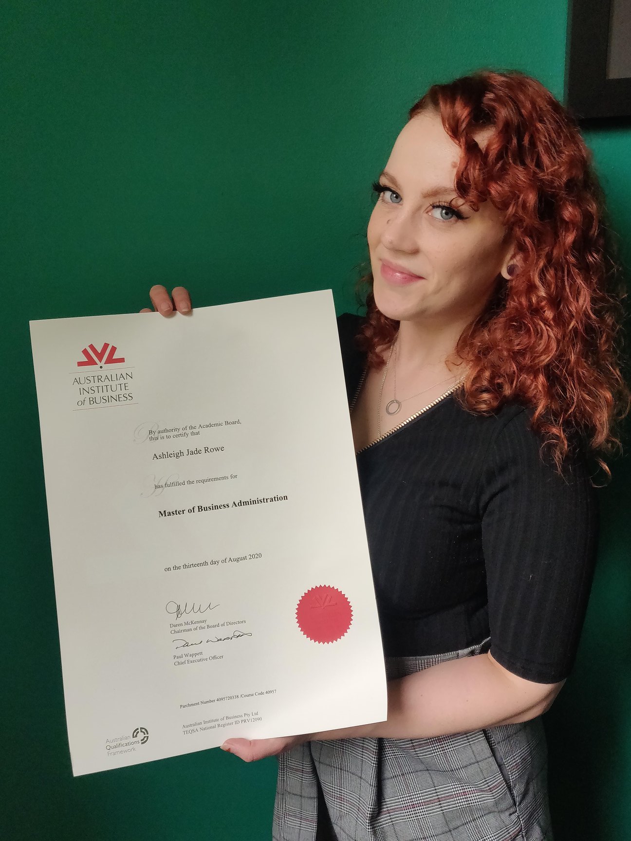 Recent #MBAgraduate and... - Australian Institute of Business | Facebook