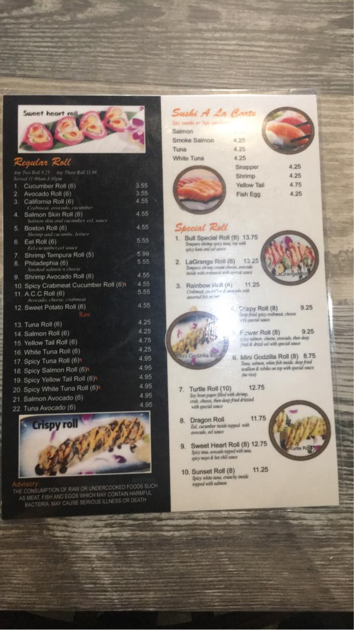 Bull's Hibachi Sushi Express | LaGrange GA