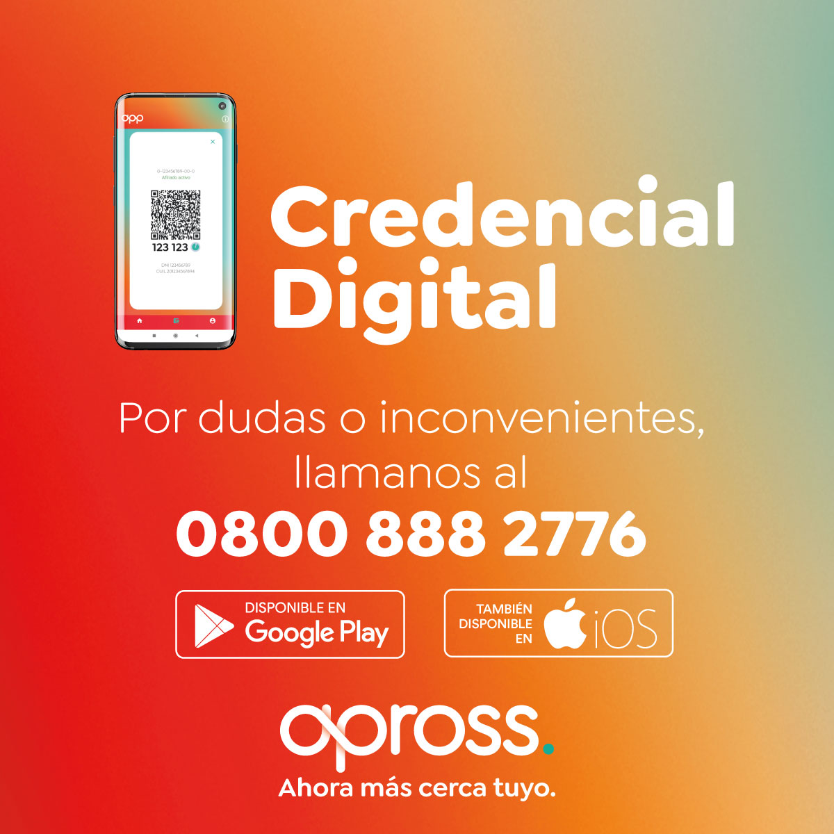 Apross - ️Tal como fuera informado días atrás, a partir...