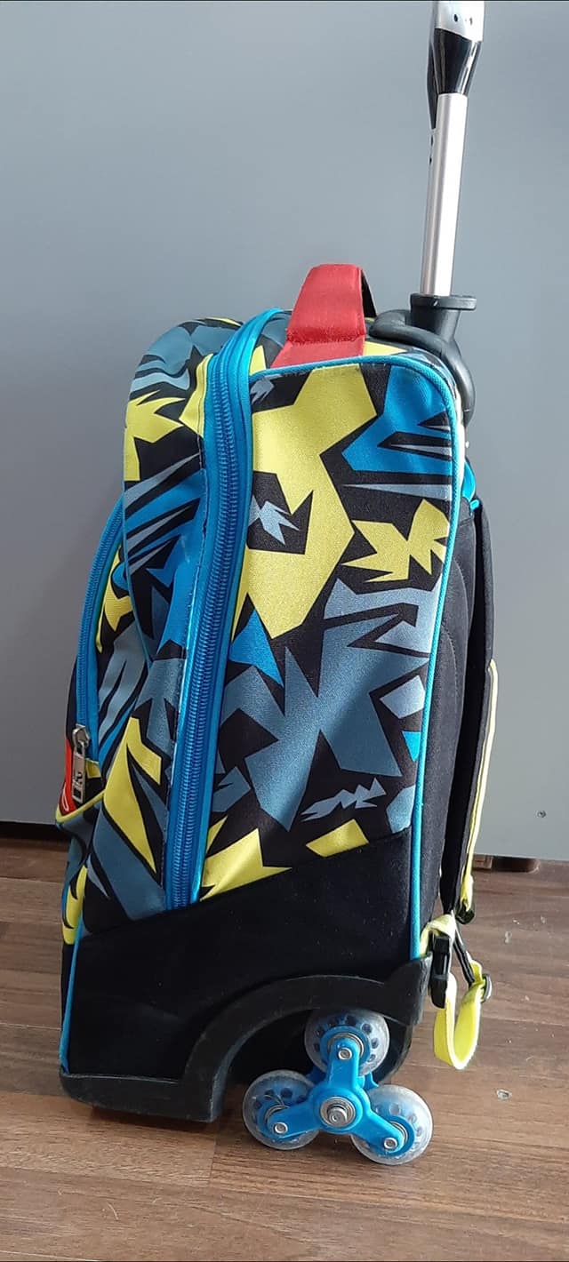 Trolley Pour Sac à Dos Seven - Design Italien, Pliable, Réglable 53-85cm, 25kg Charge