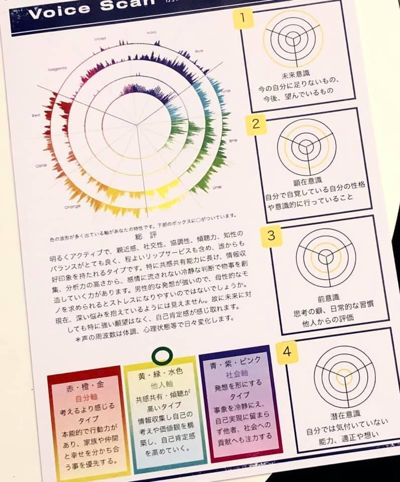 色彩心理音声分析 ヴォイススキャンの分析レポートがバージョンアップしました O 一般社団法人日本カラープランニング協会 فيسبوك