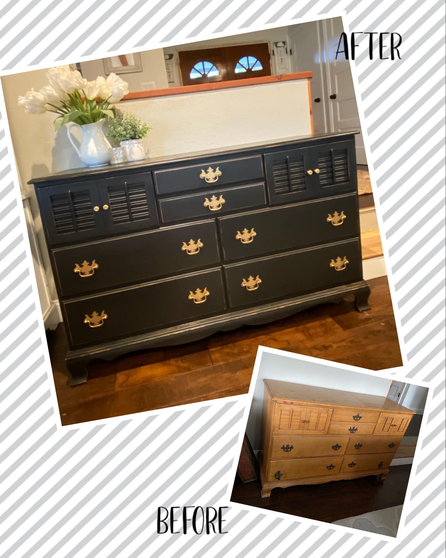 how to paint a brown dresser black Modern update for old furniture with coal Color:Lily pink Flirty Delight ALEXIS Women's Ares Dress,