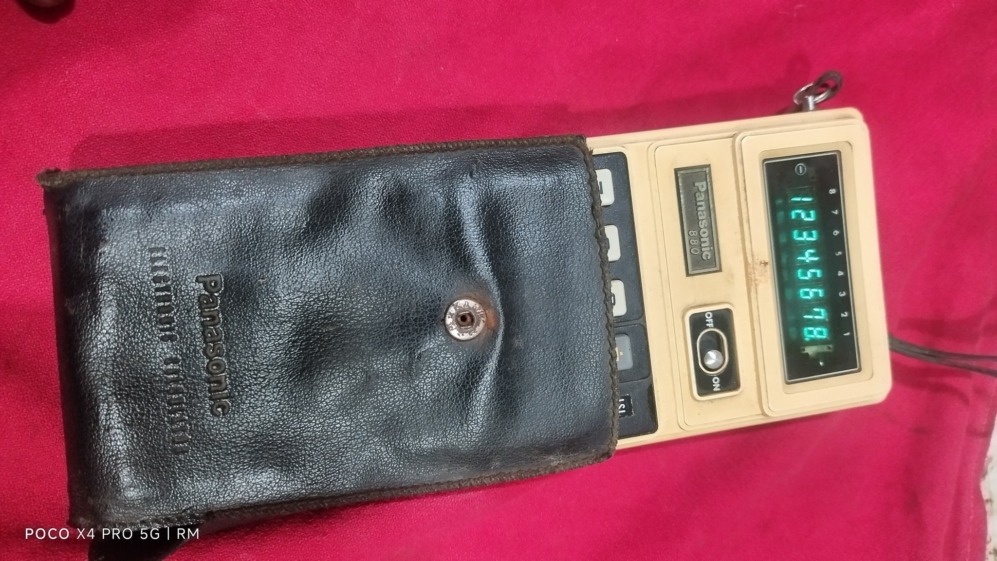 Vintage Panasonic JE-880U calculator from 1973 for sale