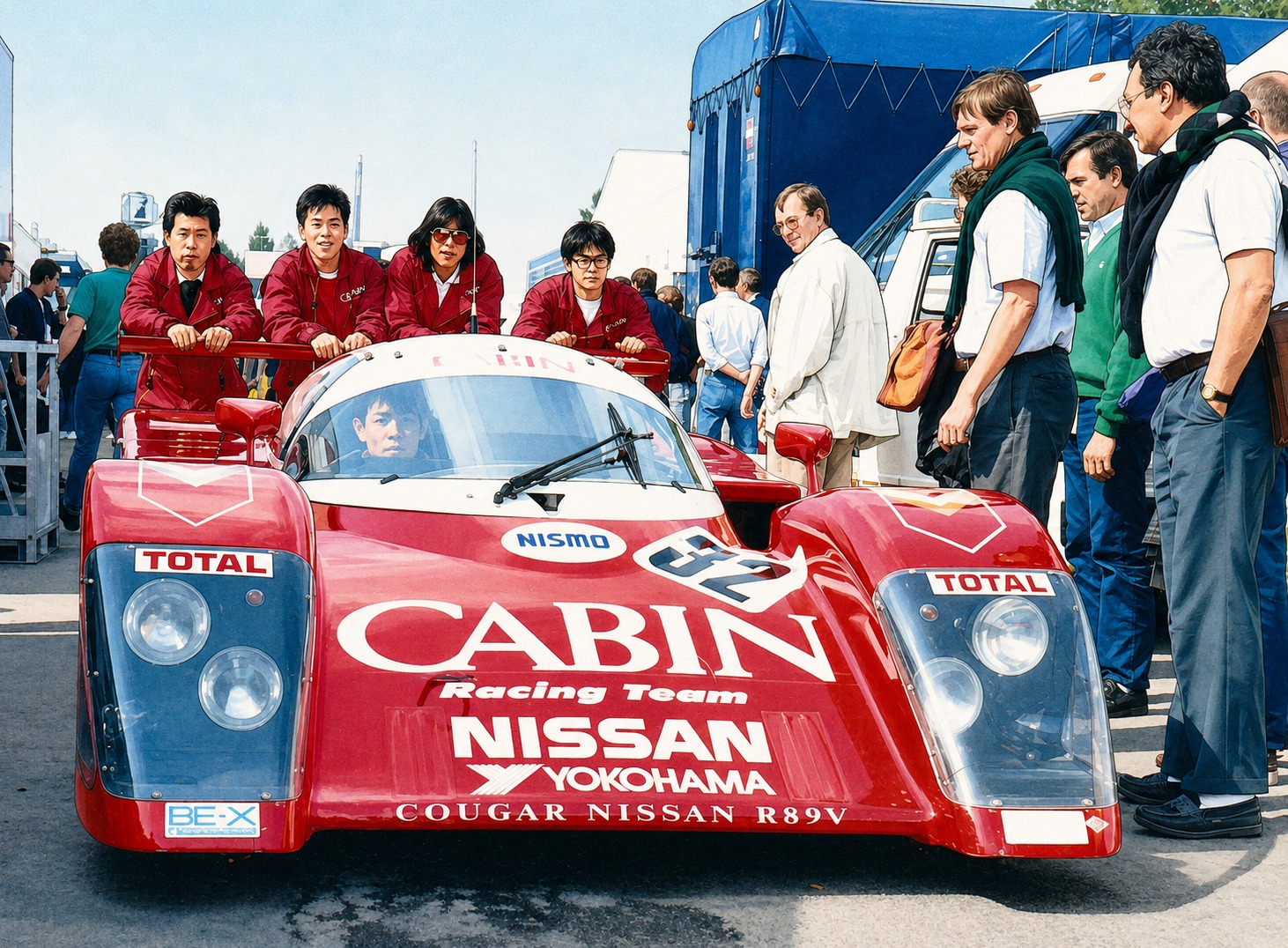 Nissan Le Mans squad 1989 📸unknown