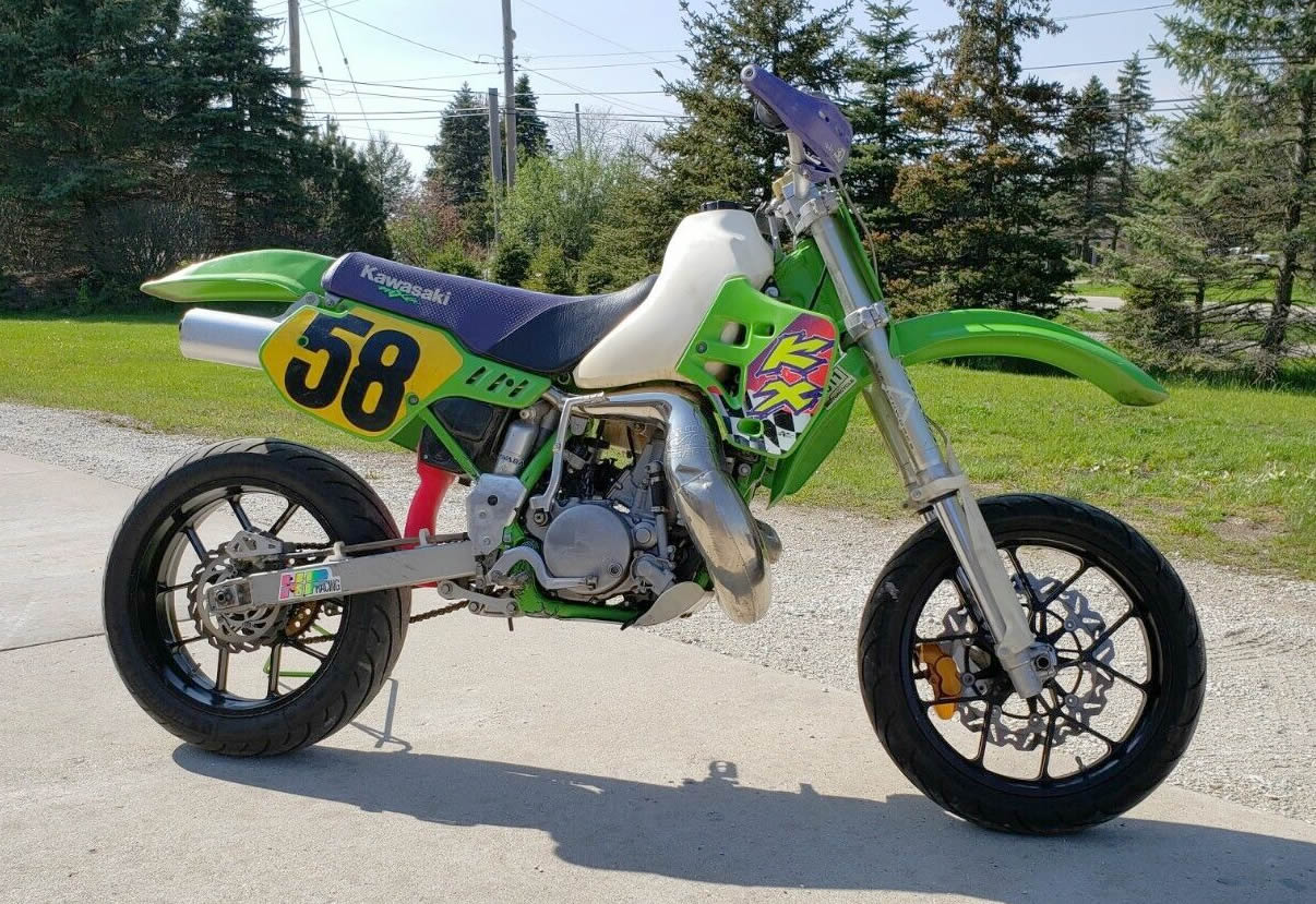 Kawasaki KSR50 GAG bike - bet this is fun to ride but would you 