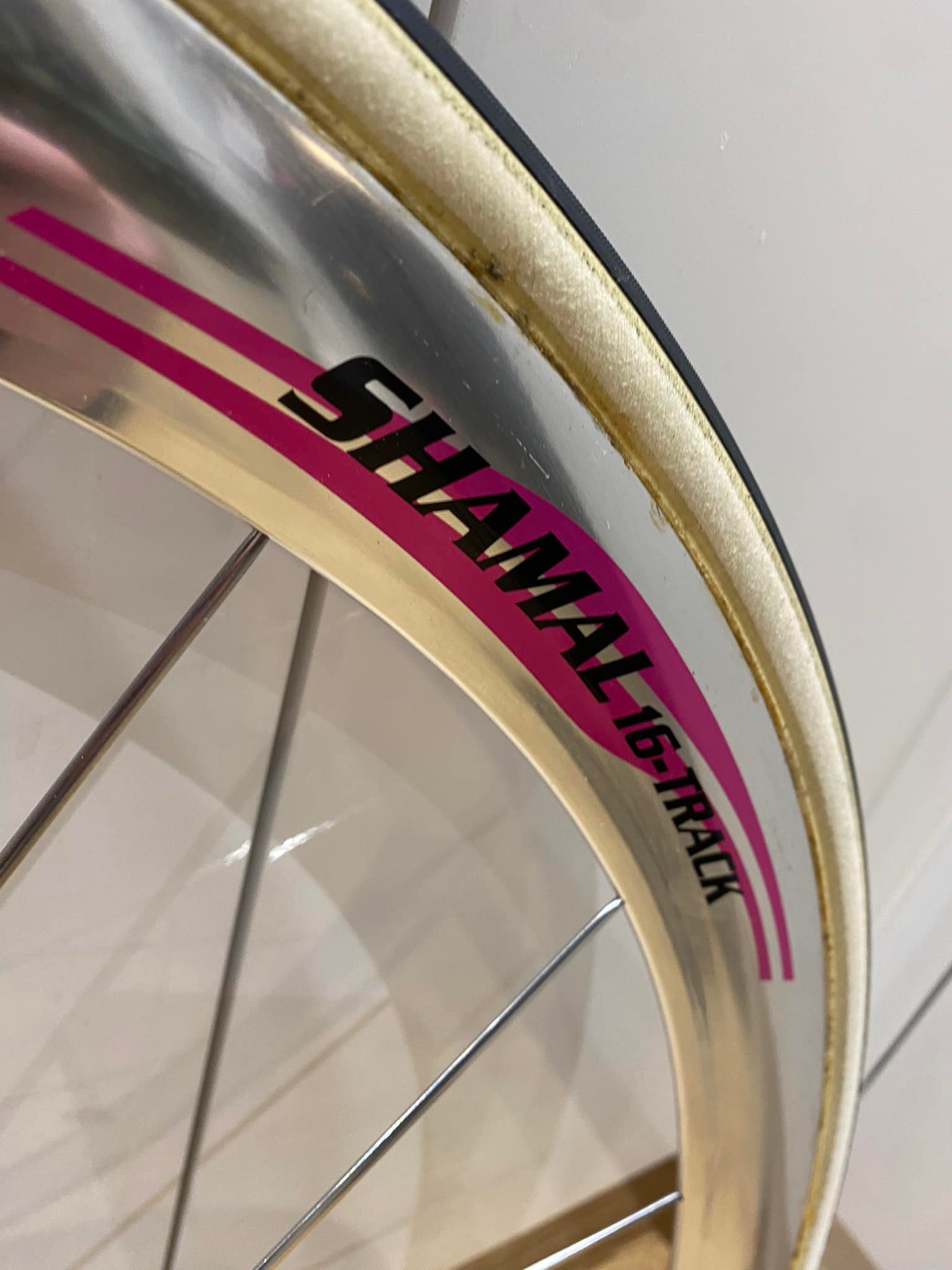 Campagnolo Shamal 16 track wheels with Vittoria Pista Evo CS tyres