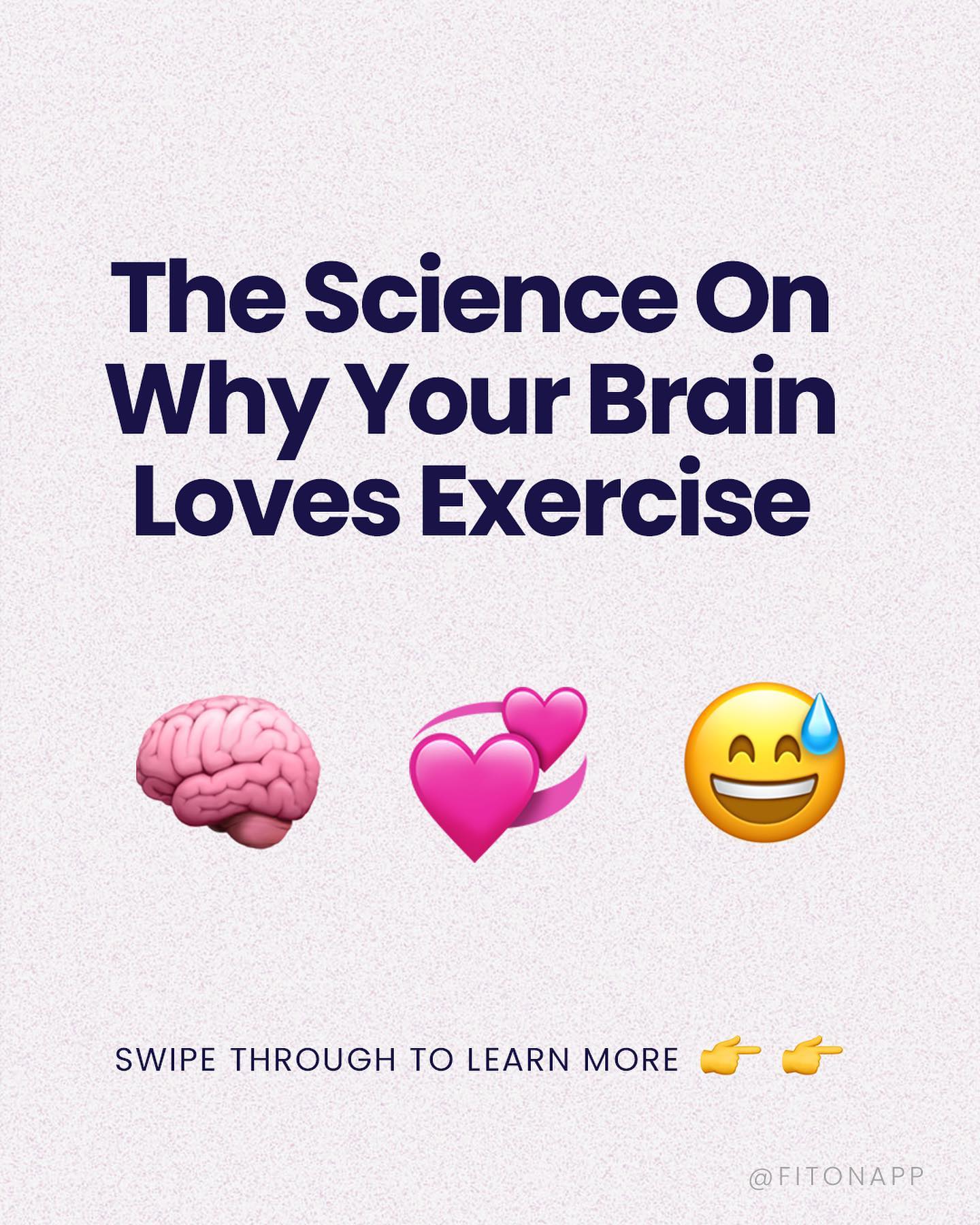 FitOn - THE SCIENCE ON WHY YOUR BRAIN LOVES EXERCISE 🧠⁠⁠... | Facebook
