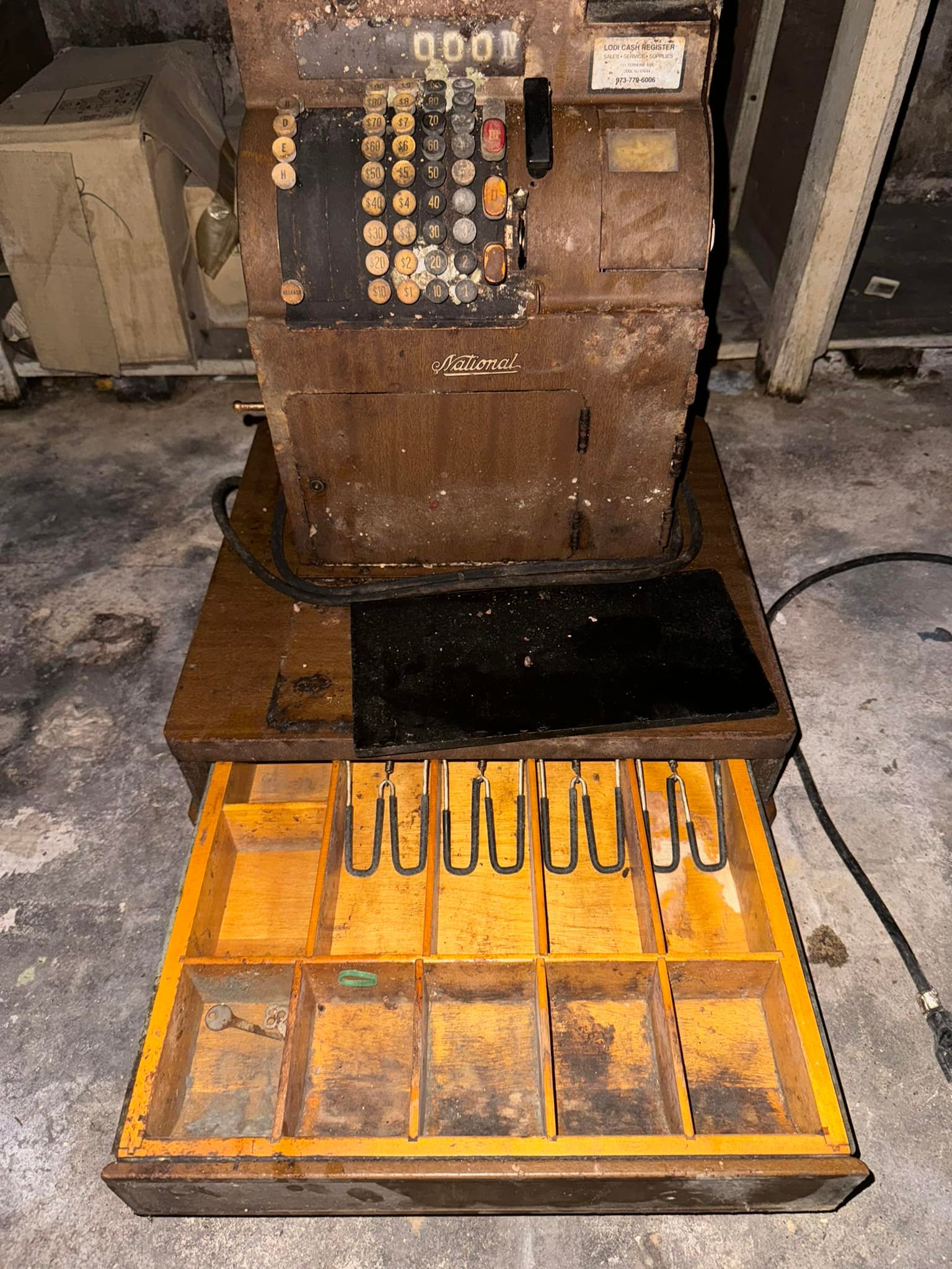 What is a 1944 electric National Cash Register worth?