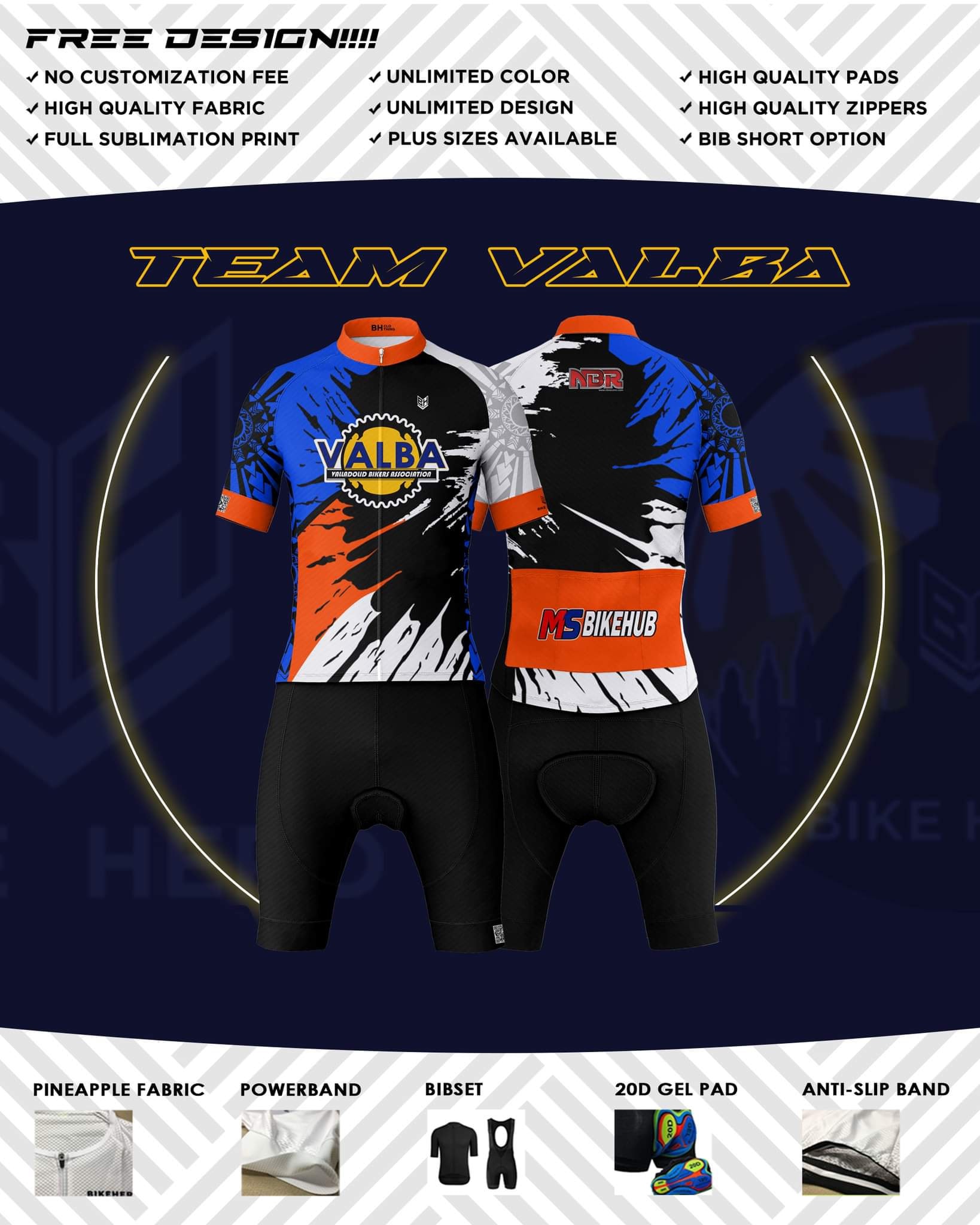 BH Clothing - Customized jersey design of TEAM VALBA from...