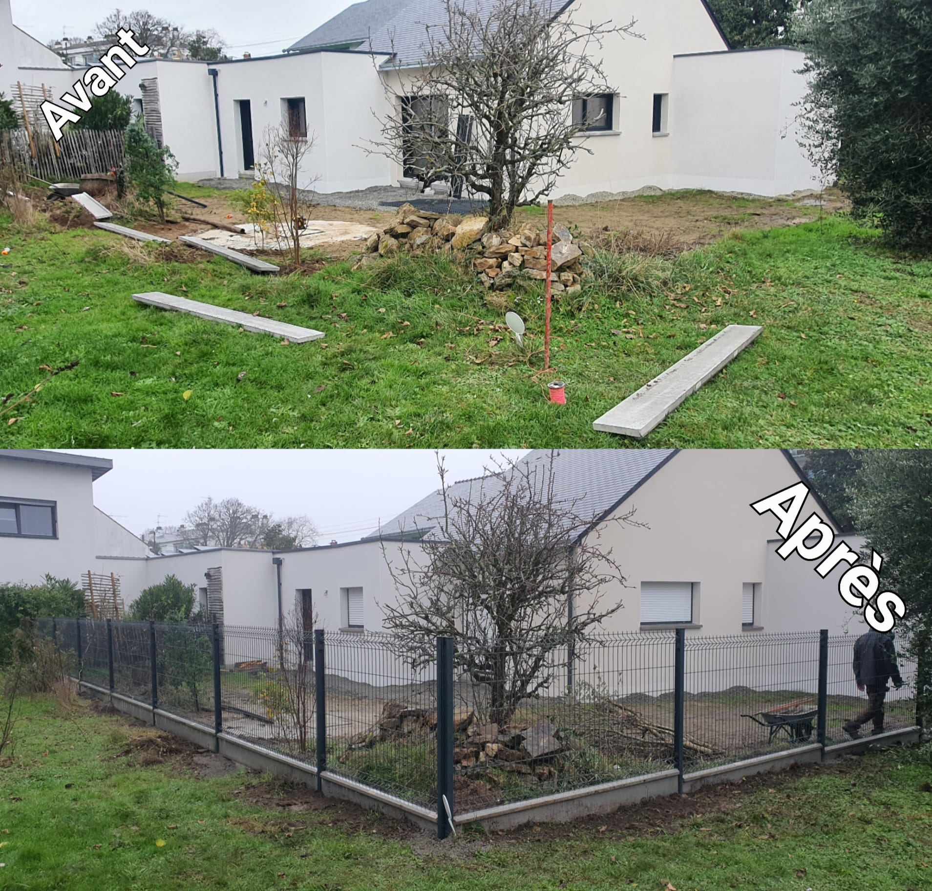 Côté jardin 44 - Pose de clôture sur Saint nazaire avec...