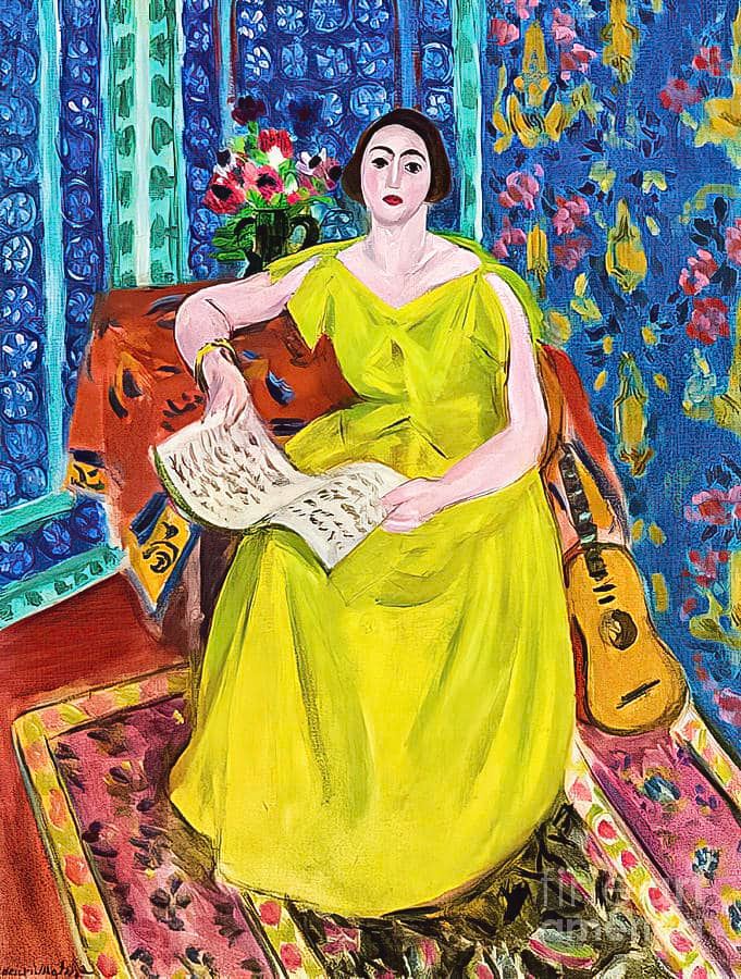 Henri Matisse, Katia in a Yellow Dress 1951