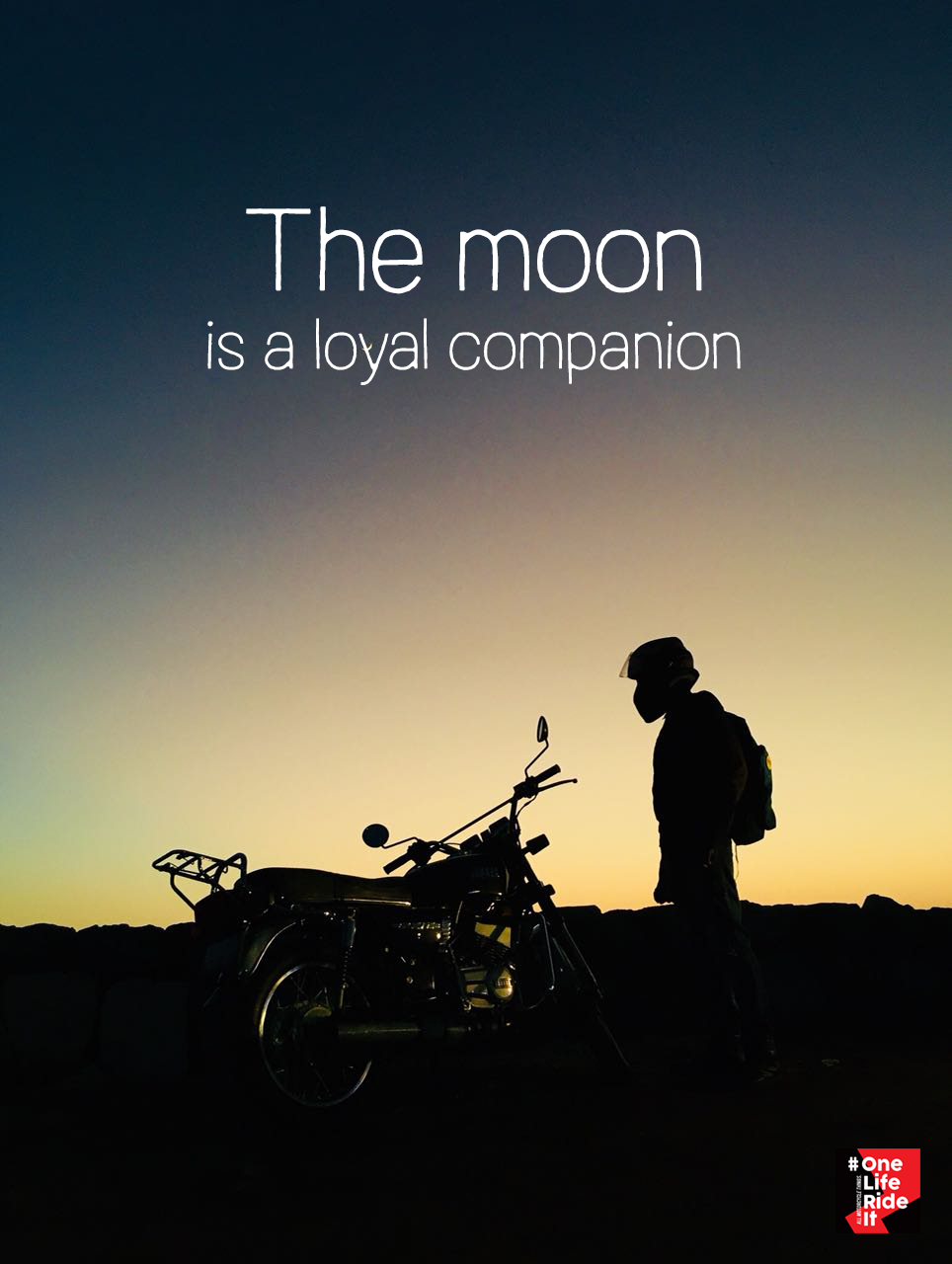 OneLifeRideIt - The Moon is a loyal companion Img Source...