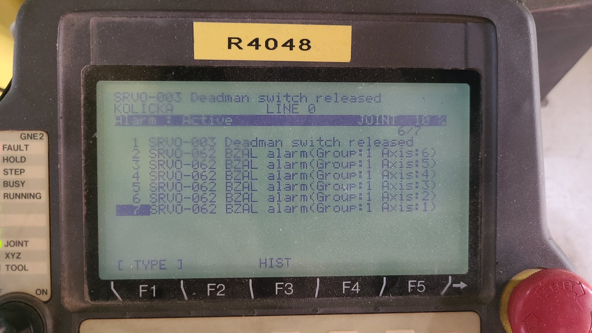 FANUC Robot Programmers | This alarm is appearing, can someone please ...