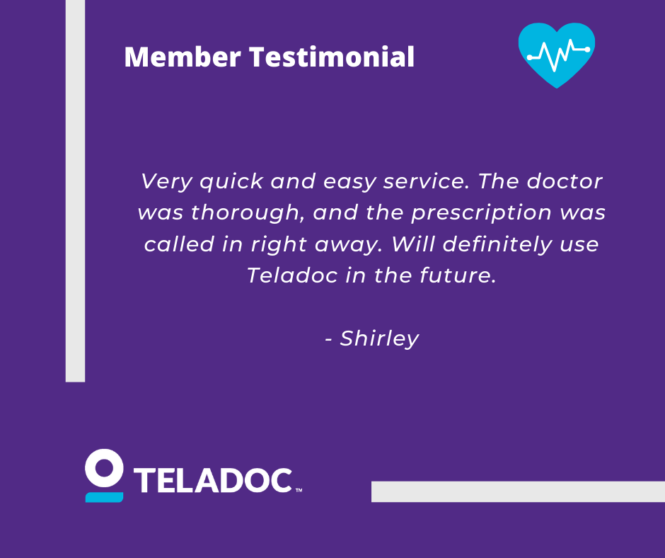 Teladoc - Whether it's a prescription sent to the pharmacy of your ...