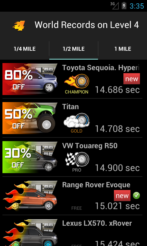 Drag Racing World Record Tunes