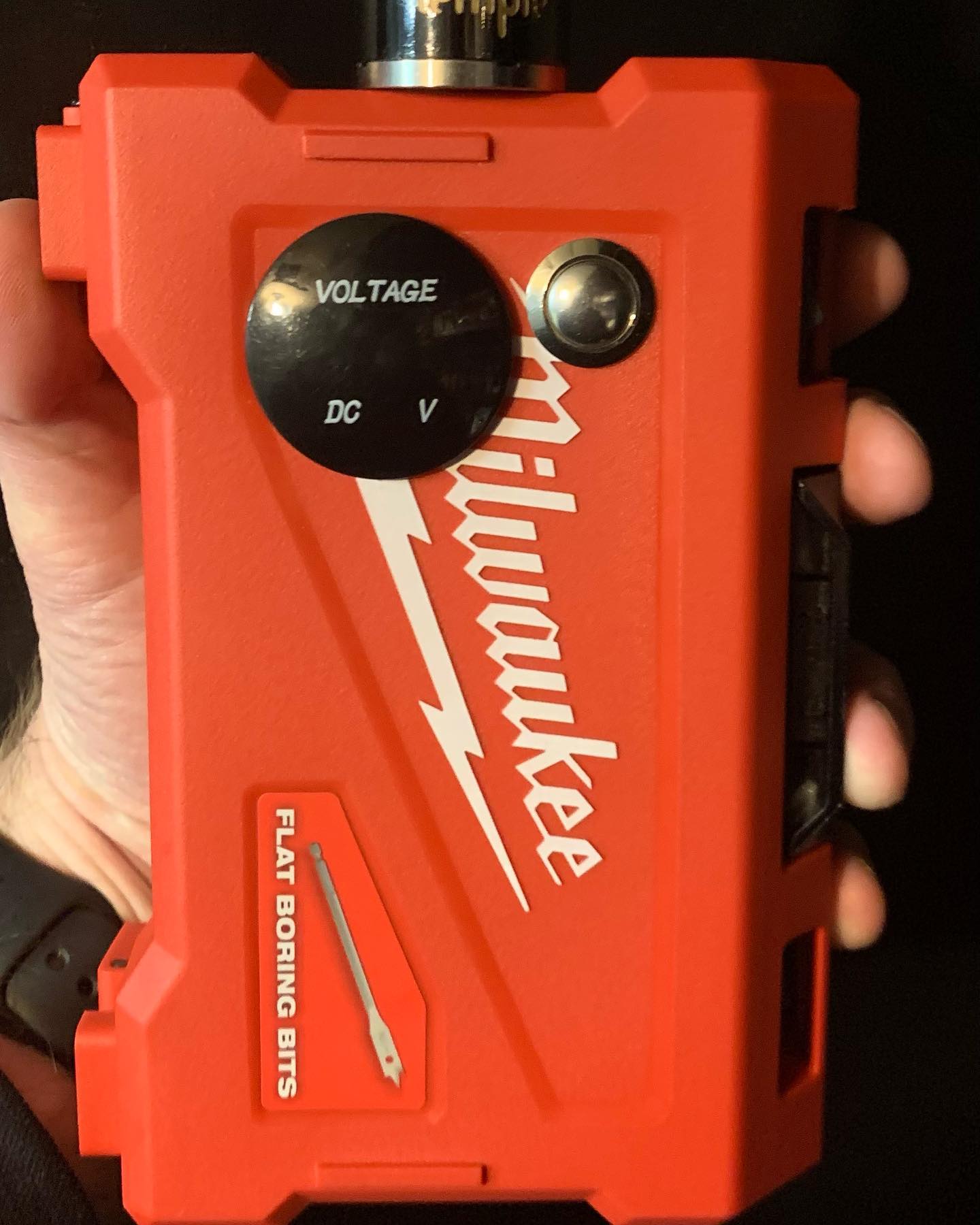 26650 vape mod 21+ #quad #26650 #tool #vape #Milwaukee #unregulatedboxmod #unregulatedmod #unregulated #series-parallel #clouds #cloudchasing #toolboxvape #rda #rta Colour:Golden Brown Vape Style_MTL & RDL Vuse Vibe Charge: Adult