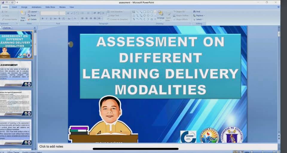 Assessment on Different Learning Delivery Modalities Teachers of RLSAA ...
