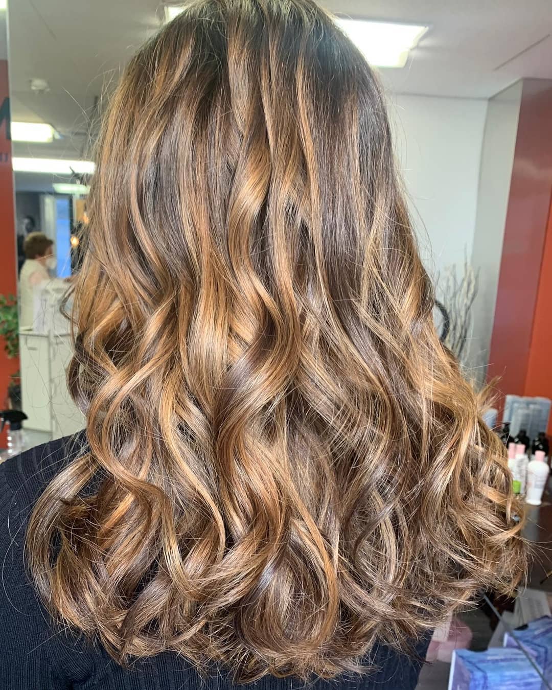 Miel Doré Balayage Cheveux Chatain