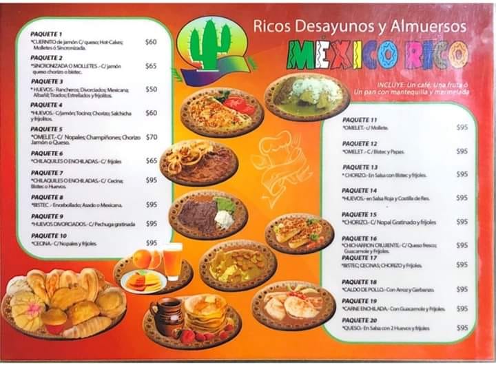 México Rico - Contamos con gran variedad de desayunos y... | Facebook